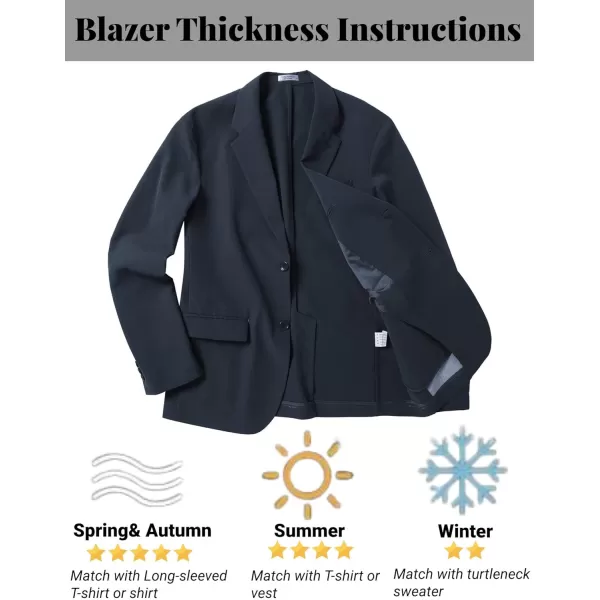 COOFANDY Men’s Casual Blazer Jackets Two Button Lightweight Slim Fit Sports Coat