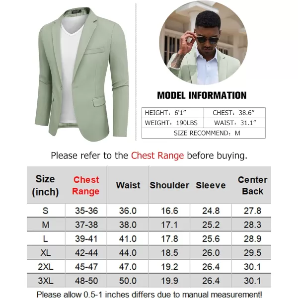 COOFANDY Mens Casual Blazer Slim Fit Sport Coats One Button Stylish Business Suit Jacket