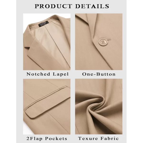COOFANDY Mens Casual Blazer Slim Fit Sport Coats One Button Stylish Business Suit Jacket