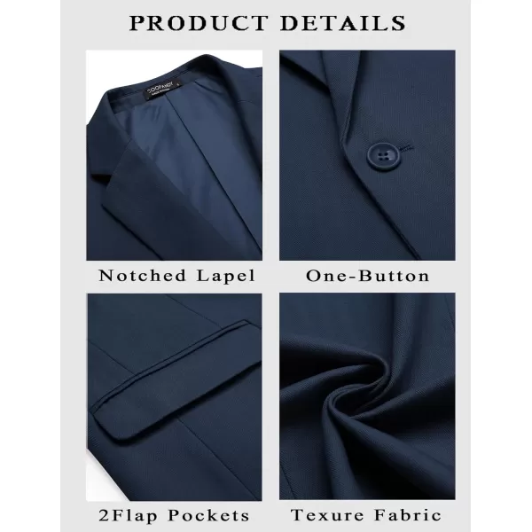 COOFANDY Mens Casual Blazer Slim Fit Sport Coats One Button Stylish Business Suit Jacket