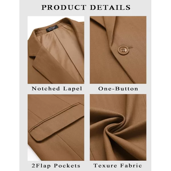 COOFANDY Mens Casual Blazer Slim Fit Sport Coats One Button Stylish Business Suit Jacket