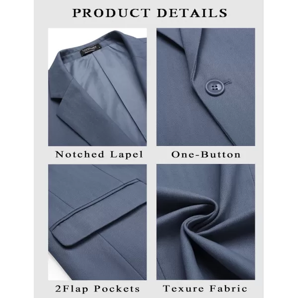 COOFANDY Mens Casual Blazer Slim Fit Sport Coats One Button Stylish Business Suit Jacket