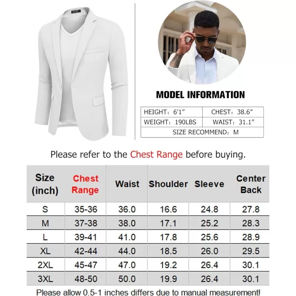 COOFANDY Mens Casual Blazer Slim Fit Sport Coats One Button Stylish Business Suit Jacket
