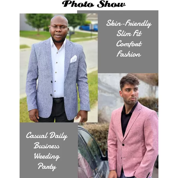 COOFANDY Mens Casual Blazer Sport Coat Slim Fit Two Button Suit Jackets Lightweight Business Sports Jacket