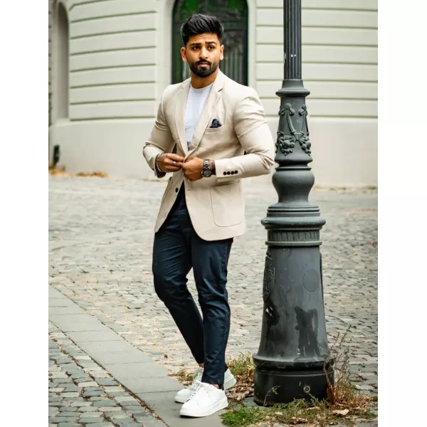 COOFANDY Mens Casual Blazer Sport Coat Slim Fit Two Button Suit Jackets Lightweight Business Sports Jacket