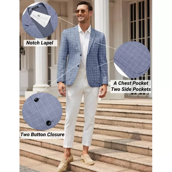 COOFANDY Mens Casual Blazer Sport Coat Slim Fit Two Button Suit Jackets Lightweight Business Sports Jacket