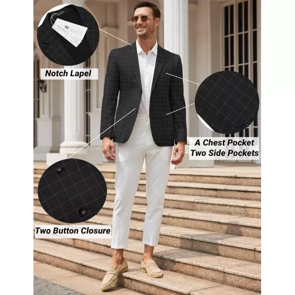 COOFANDY Mens Casual Blazer Sport Coat Slim Fit Two Button Suit Jackets Lightweight Business Sports Jacket