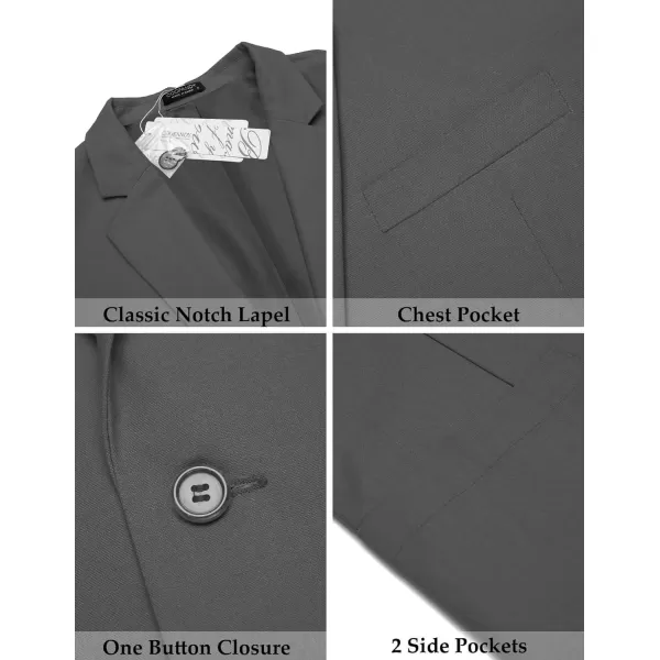 COOFANDY Men's Casual Linen Blazer Lightweight Regular Fit Sport Coat One Button Suit Jacket