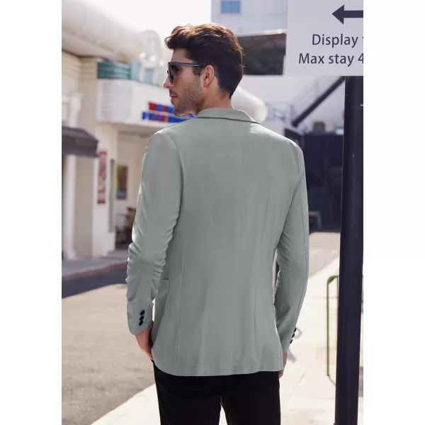 COOFANDY Men's Casual Linen Blazer Lightweight Regular Fit Sport Coat One Button Suit Jacket