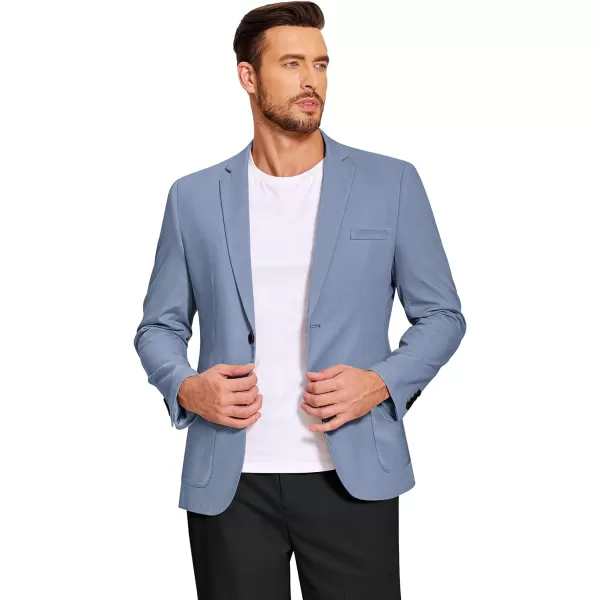 COOFANDY Men's Casual Linen Blazer Lightweight Regular Fit Sport Coat One Button Suit Jacket