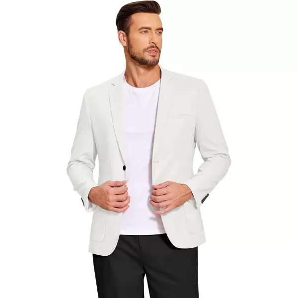 COOFANDY Men's Casual Linen Blazer Lightweight Regular Fit Sport Coat One Button Suit Jacket