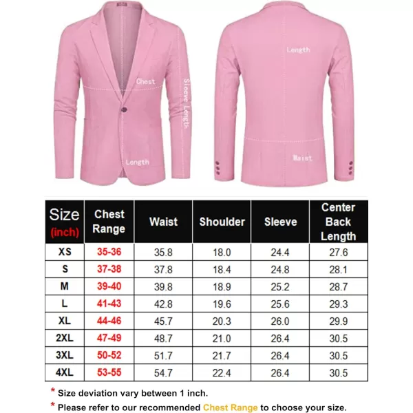COOFANDY Men's Casual Linen Blazer Lightweight Regular Fit Sport Coat One Button Suit Jacket