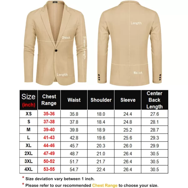 COOFANDY Men's Casual Linen Blazer Lightweight Regular Fit Sport Coat One Button Suit Jacket