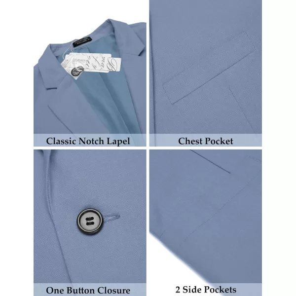 COOFANDY Men's Casual Linen Blazer Lightweight Regular Fit Sport Coat One Button Suit Jacket