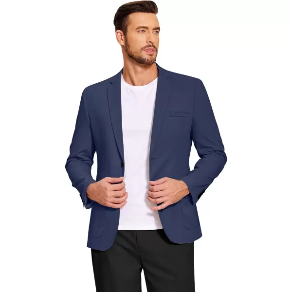COOFANDY Men's Casual Linen Blazer Lightweight Regular Fit Sport Coat One Button Suit Jacket