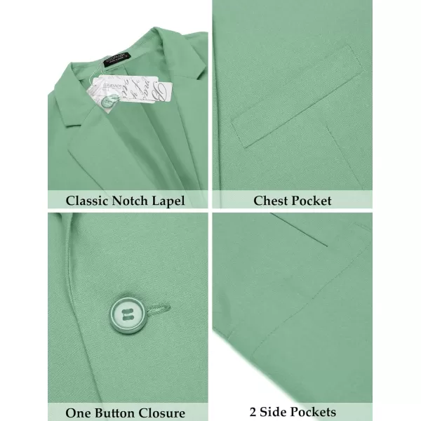 COOFANDY Men's Casual Linen Blazer Lightweight Regular Fit Sport Coat One Button Suit Jacket