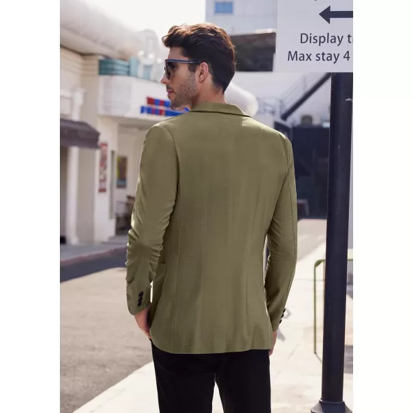 COOFANDY Men's Casual Linen Blazer Lightweight Regular Fit Sport Coat One Button Suit Jacket