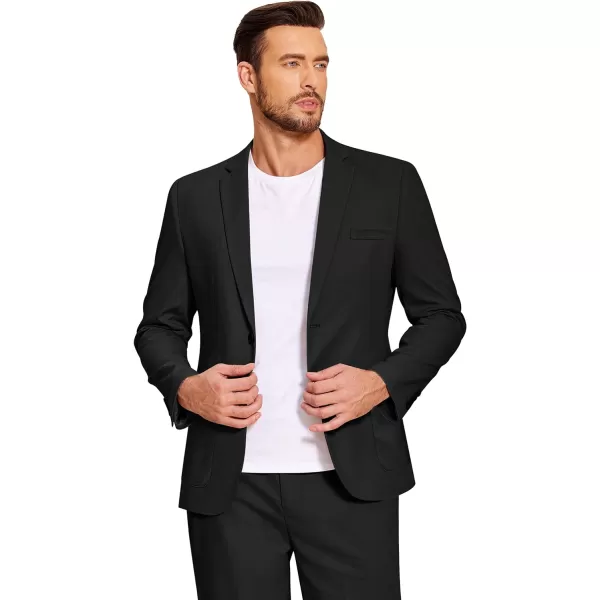 COOFANDY Men's Casual Linen Blazer Lightweight Regular Fit Sport Coat One Button Suit Jacket