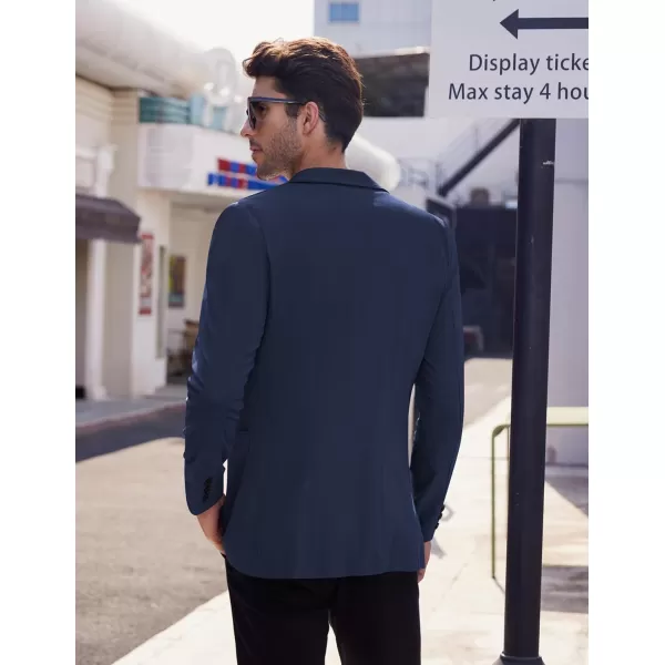 COOFANDY Men's Casual Linen Blazer Lightweight Regular Fit Sport Coat One Button Suit Jacket