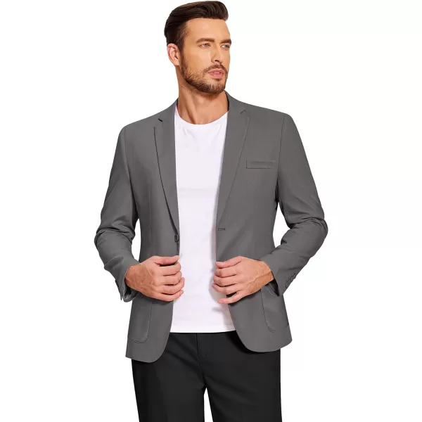 COOFANDY Men's Casual Linen Blazer Lightweight Regular Fit Sport Coat One Button Suit Jacket