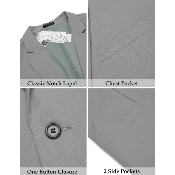 COOFANDY Men's Casual Linen Blazer Lightweight Regular Fit Sport Coat One Button Suit Jacket