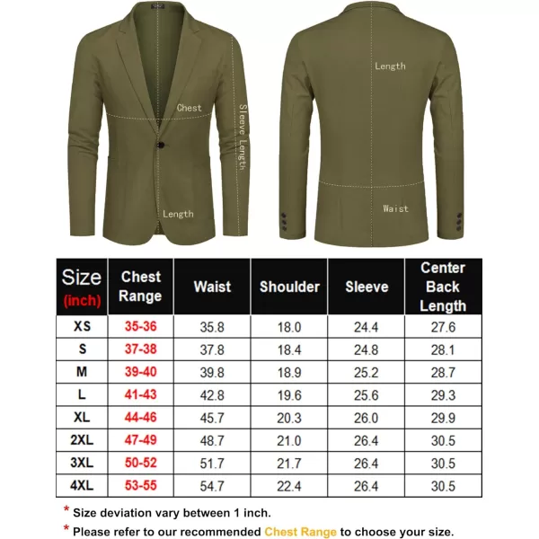 COOFANDY Men's Casual Linen Blazer Lightweight Regular Fit Sport Coat One Button Suit Jacket