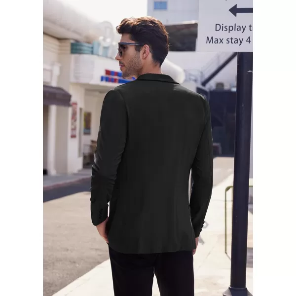 COOFANDY Men's Casual Linen Blazer Lightweight Regular Fit Sport Coat One Button Suit Jacket