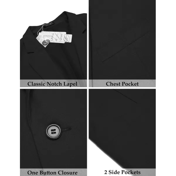 COOFANDY Men's Casual Linen Blazer Lightweight Regular Fit Sport Coat One Button Suit Jacket