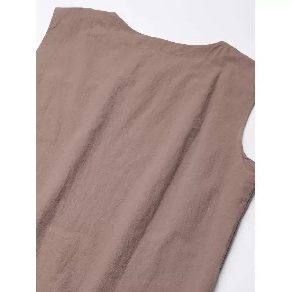 COOFANDY Men's Cotton Linen Tank Top Shirts Casual Sleeveless Lace Up Beach Hippie Tops Bohemian Renaissance Pirate Tunic