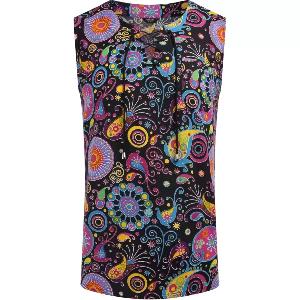 COOFANDY Men's Cotton Linen Tank Top Shirts Casual Sleeveless Lace Up Beach Hippie Tops Bohemian Renaissance Pirate Tunic