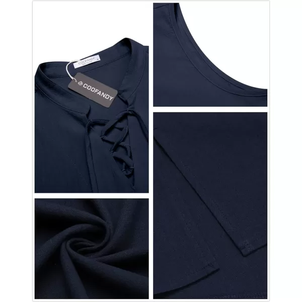 COOFANDY Mens Cotton Linen Tank Tops Beach Casual Sleeveless Henley Tank Shirts Black