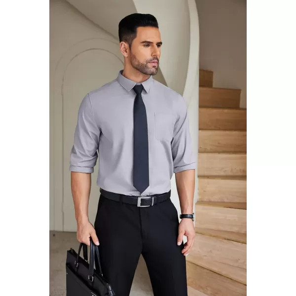 COOFANDY Mens Dress Shirts Wrinkle Free Long Sleeve Button Down Shirts Formal Business Shirt