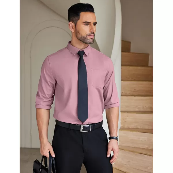 COOFANDY Mens Dress Shirts Wrinkle Free Long Sleeve Button Down Shirts Formal Business Shirt