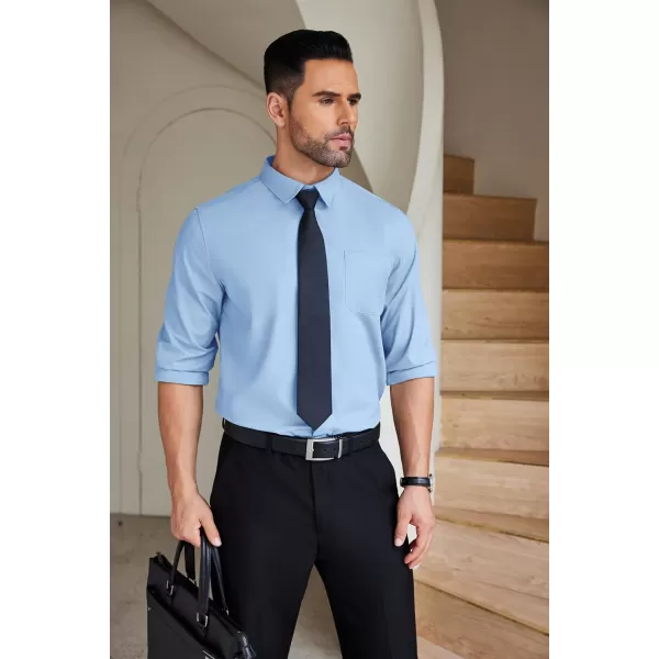COOFANDY Mens Dress Shirts Wrinkle Free Long Sleeve Button Down Shirts Formal Business Shirt