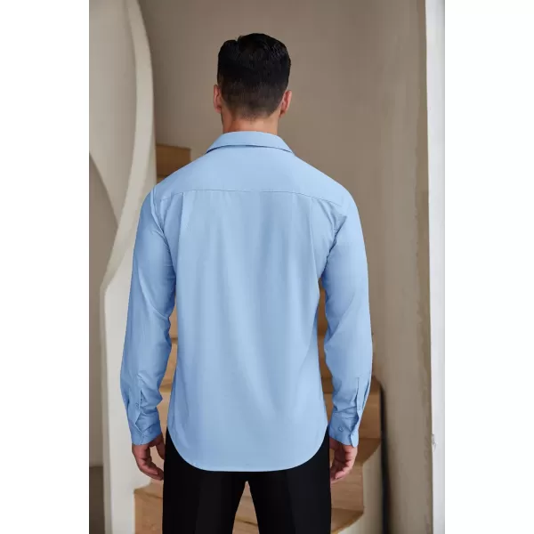 COOFANDY Mens Dress Shirts Wrinkle Free Long Sleeve Button Down Shirts Formal Business Shirt