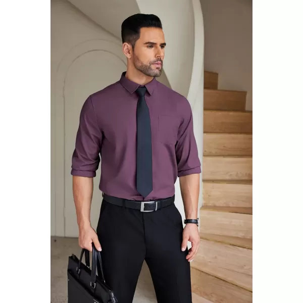 COOFANDY Mens Dress Shirts Wrinkle Free Long Sleeve Button Down Shirts Formal Business Shirt
