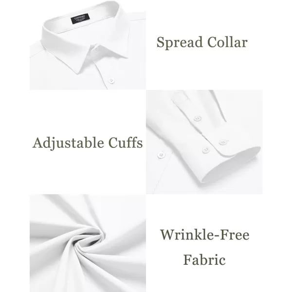 COOFANDY Mens Dress Shirts Wrinkle Free Long Sleeve Button Down Shirts Formal Business Shirt