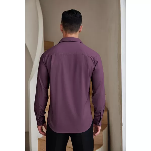 COOFANDY Mens Dress Shirts Wrinkle Free Long Sleeve Button Down Shirts Formal Business Shirt