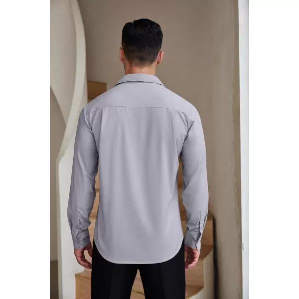 COOFANDY Mens Dress Shirts Wrinkle Free Long Sleeve Button Down Shirts Formal Business Shirt