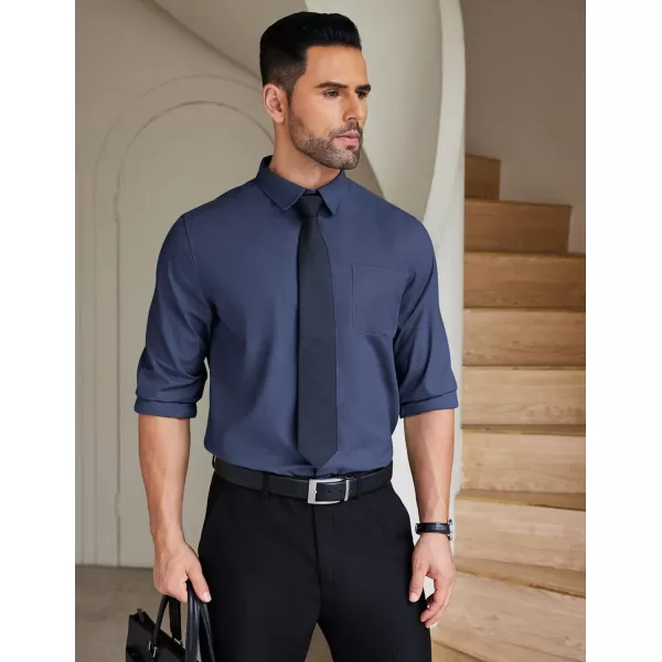 COOFANDY Mens Dress Shirts Wrinkle Free Long Sleeve Button Down Shirts Formal Business Shirt