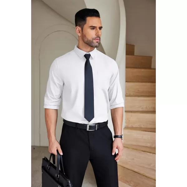 COOFANDY Mens Dress Shirts Wrinkle Free Long Sleeve Button Down Shirts Formal Business Shirt
