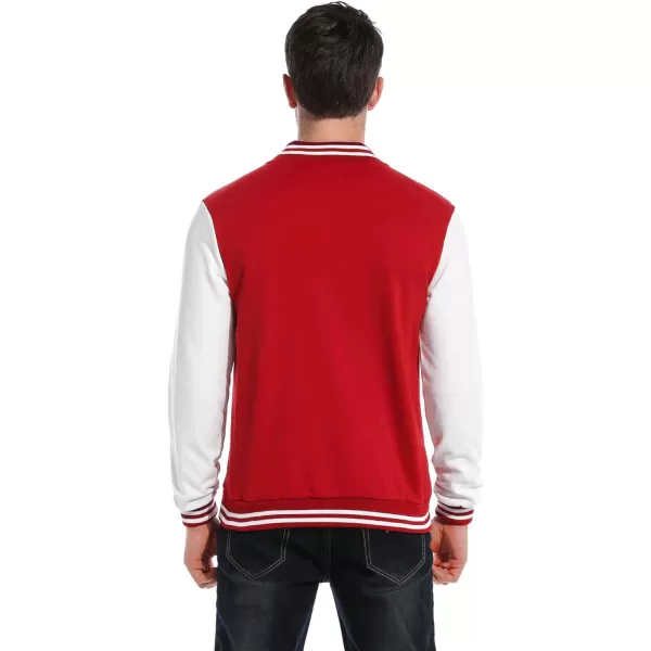 COOFANDY Men's Fashion Varsity Jacket Causal Slim Fit Cotton Letterman Baseball Bomber Jackets