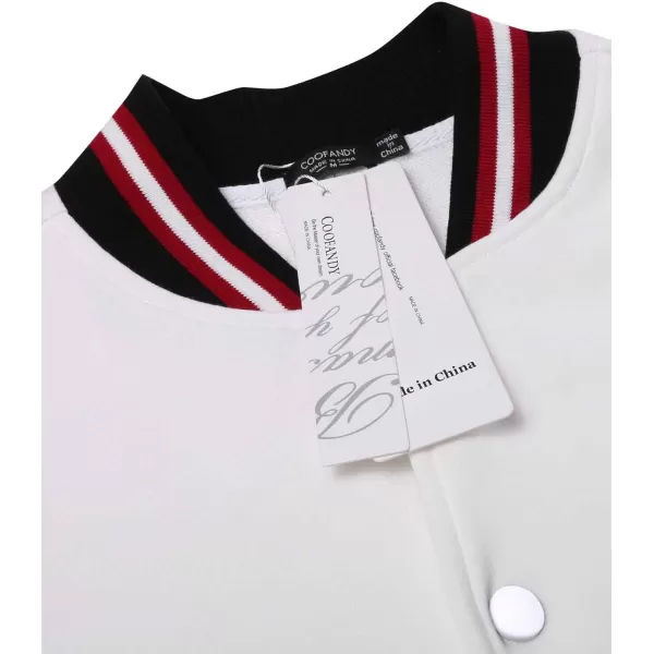 COOFANDY Men's Fashion Varsity Jacket Causal Slim Fit Cotton Letterman Baseball Bomber Jackets