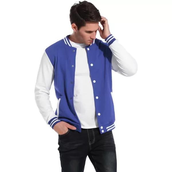 COOFANDY Men's Fashion Varsity Jacket Causal Slim Fit Cotton Letterman Baseball Bomber Jackets