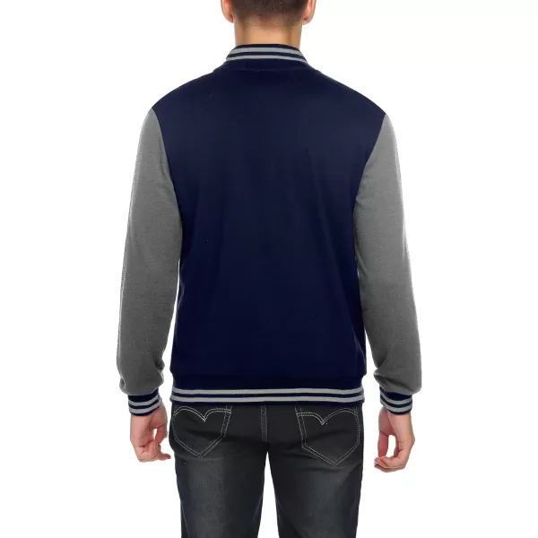 COOFANDY Men's Fashion Varsity Jacket Causal Slim Fit Cotton Letterman Baseball Bomber Jackets