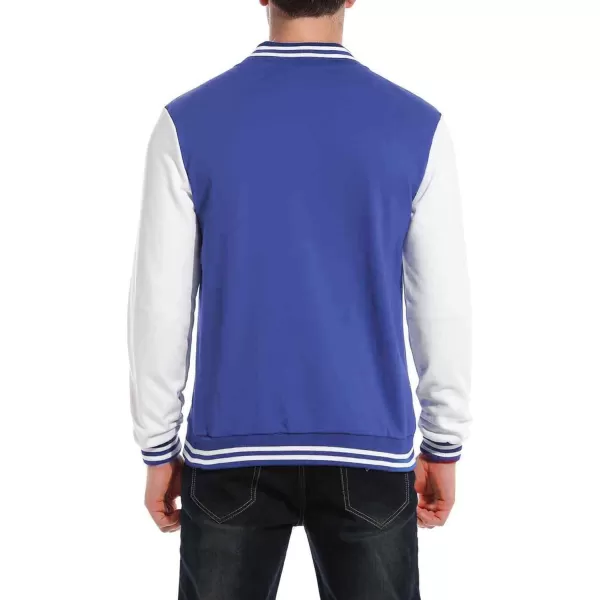 COOFANDY Men's Fashion Varsity Jacket Causal Slim Fit Cotton Letterman Baseball Bomber Jackets