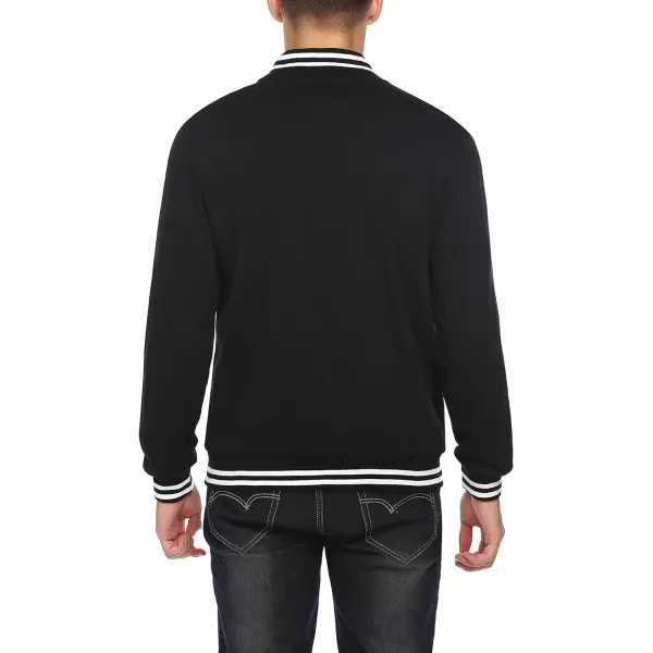 COOFANDY Men's Fashion Varsity Jacket Causal Slim Fit Cotton Letterman Baseball Bomber Jackets