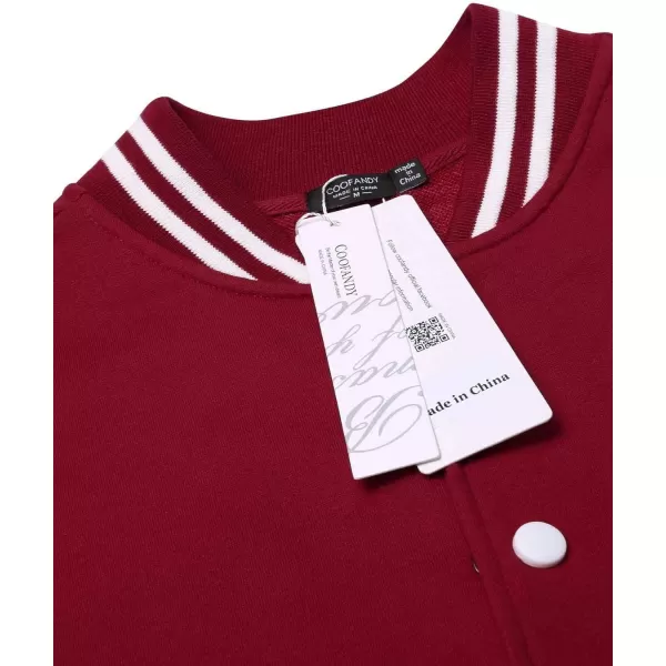 COOFANDY Men's Fashion Varsity Jacket Causal Slim Fit Cotton Letterman Baseball Bomber Jackets