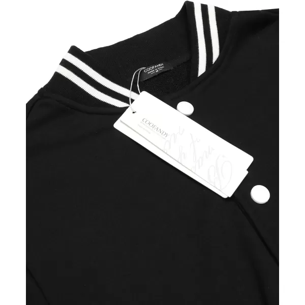 COOFANDY Men's Fashion Varsity Jacket Causal Slim Fit Cotton Letterman Baseball Bomber Jackets