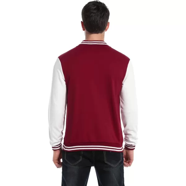 COOFANDY Men's Fashion Varsity Jacket Causal Slim Fit Cotton Letterman Baseball Bomber Jackets